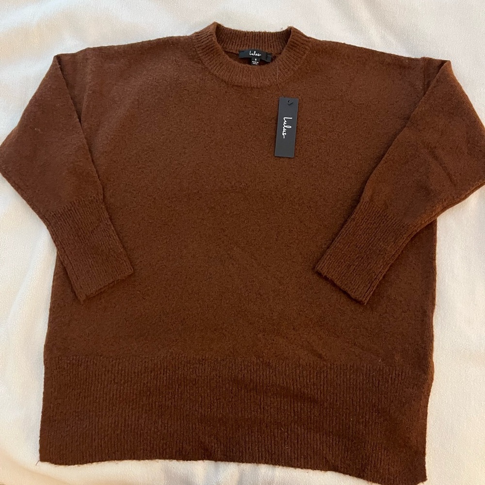 Small Brown Sweater from Lulu’s